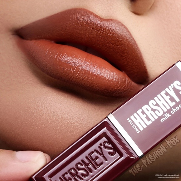 Hershey's x Glamlite Cosmetics Milk Chocolate Lipstick Gloss Liner Lip Kit NEW - Picture 5 of 8